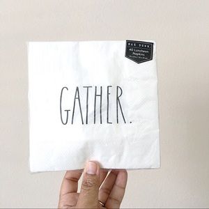 Rae Dunn 40 Piece GATHER Luncheon Napkins